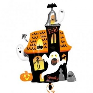 Haunted House Supershape Halloween Balloon